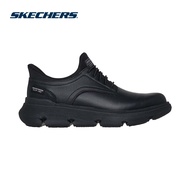 Skechers Men Slip-ins Work Garza Work Shoes - 200310-BLK Air-Cooled Memory Foam
