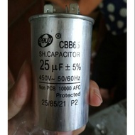 Vertical capacitor 25uf 450v