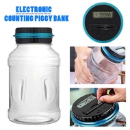 Electronic Digital Coin Counter Counting Jar (Euro / USD Coin) / Tabung Syiling (Syiling Euro / USD)