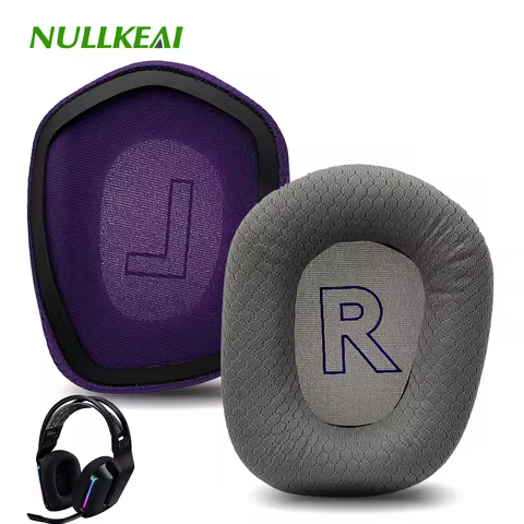 Nullkeai Replacement Ear Cushion for Logitech G335 G535 G733 Headphone Earpads Sleeve Pad Sheep Earm