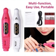 Driller File Polishing Machine Set 6Bits Sanding Buffer Pedicure Grinder Driller
