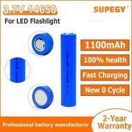 14650 3.7V 1100mah Rechargeable Li-ion Battery for LED Flashlight