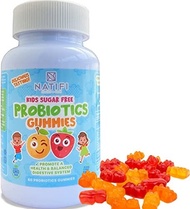▶$1 Shop Coupon◀  Natifi Probiotic for Kids (60 Gummies) Specially Concentrated Children Probiotics