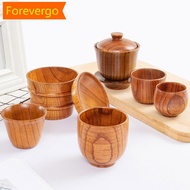【Forever】 Sour Jujube Wooden Handmade Water Coffee Mug Big Belly Cup Tea Beer Juice Milk Mugs Drink Cups With Handle Kitchen Bar Drinkware L9V2