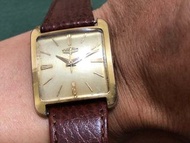 VINTAGE VULCAIN 窩路堅 GRAND PRIX 包金 方形 K金字釘 2390 上鏈 男裝手錶 28.5MM