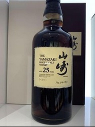 ［收山崎威士忌］yamazaki 日本威士忌 whisky 山崎25 year 山崎25收購價