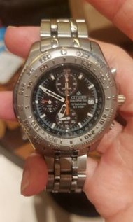 Citizen Promaster Eco-Drive Duo 鈦金屬腕錶。型號通常為 B510-H26230