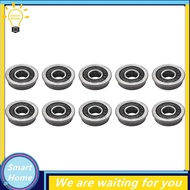 [Hmou] 10Pcs F695- Bearing 5X13X4mm Flanged Miniature Deep Groove Ball Bearings F695RS for   2/3 3D 