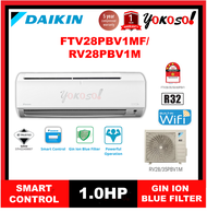 Daikin FTV28PB / RV28PB R32 1HP WIFI Air Conditioner Gin-ION Filter Standard Non Inverter (FTV28PB /