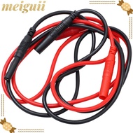 MEIGUII 1/2pcs Meter Test Lead Extension, 4mm Silicone Male-to-Female Banana Plug, Red&black 100CM/ 