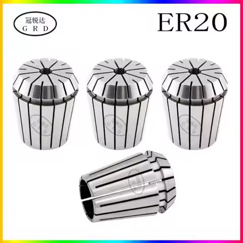 Accuracy 0.008 ER20 Spring Collet High Precision ER Collets Set AA For CNC Engraving Machine Lathe M