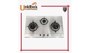 EFH 3976 WT VSB 86CM Stainless Steel Gas Hob/EF/3 Burners/Kitchen Appliances/Cooking Hobs/Gas Stove/Kitchen Collections