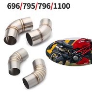 Motorcycle Ducati Monster 696 795 796 1100 Exhaust Middle Link Pipe Connector Stainless Steel Exhaus