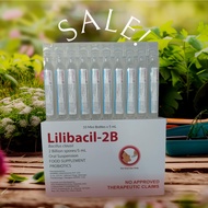 LILIBACIL 2B (10 Mini Bottle) Bacillus Clausii (generic of Erceflora)