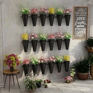Metal Wall Flower Wake Up Barrel Hanging Simple Flower Stand Flower Stand Flower Wall Hanging Multi-