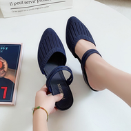 Harga Grosir - Sandal Wedges Wanita / Bahan Jelly Sol Karet / Sandal Murah / Flat Shoes Import