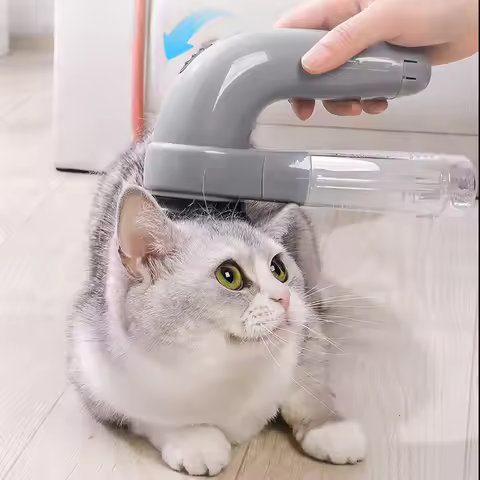 Portable Cat and Dog Hair Vacuum Electric Massage Clean Dual Purpose Cleaner Device Cleaning Vacuum