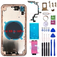 DIY Housing for iPhone XR Like 15 Pro, For iPhone XR to 15Pro Battery Cover, Cover For DIY XR into 1