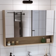 EL-Smart Bathroom Mirror Cabinet Wall-Mounted Toilet Toilet Bathroom Mirror Cabinet with Shelf Separate Mirror Box with。