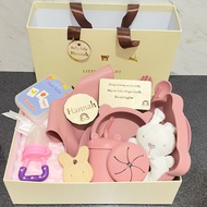 Hampers Baby Gifts Gifts Gifts Baby Exclusive Feeding Set Silicone Aesthetic Greeting Gifts Gifts Ba