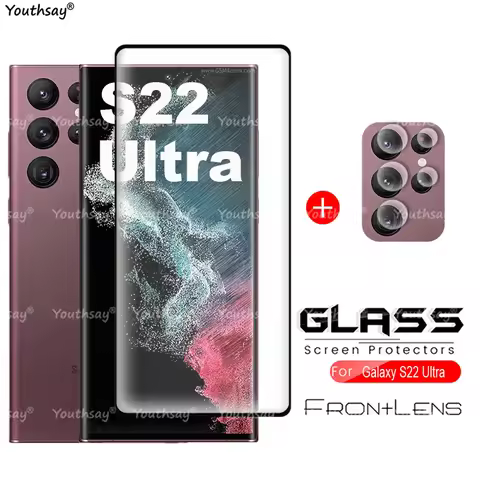 For Samsung Galaxy S22 Ultra Glass 3D Curved Screen Glass S22 Ultra S21 S20 Protective Film Samsung 