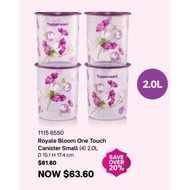 [SG Ready Stock] Tupperware Royale Bloom One Touch 2L