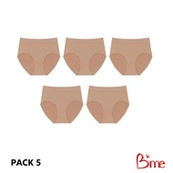 Bme กางเกงในFREESIZE(แพ็ก5ตัว) รุ่น ME7A1C คละสี สีโอวัลติน สีเทาเข้ม