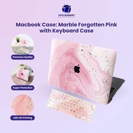 Macbook pro protective Case 13 Inch air/ M1 M2 M3 M4 casing Premium Marble Forgotten Pink Model incl