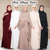 BAJU RAYA 2024 ARIA DRESS ABAYA JUBAH DRESS MUSLIMAH HIJAB ARIA DRESS MUSLIMAH LONG DRESS JUBAH ABAY