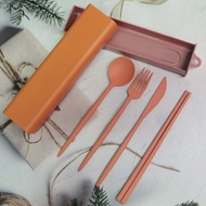 【SG Seller】UV Printting Customised Cutlery Set Portable Tableware Chopsticks Spoon Fork Box Travel Office/ Birthday Gift / Teachers Day Gift / Christmas Xmas Gift / Personalised Gift
