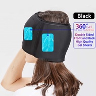 Gegedbako - YUKU Migraine Gel Ice Pack Cold Migraine Cap 400g - YK400 - Black