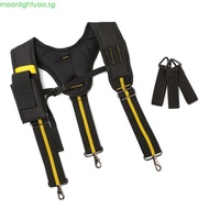 moonlightyaa Tool Belt Suspenders for Tool Belt Includes Phone Pouch Tool Pouch Suspenders