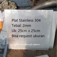 304 stainless steel plate thickness: 2mm | Can be customized according to size | Square | 15cm x 15c