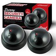 Dummy Fake Security Surveillance CCTV Dome Camera with One Red LED Light Outdoor Indoor Wireless Hom