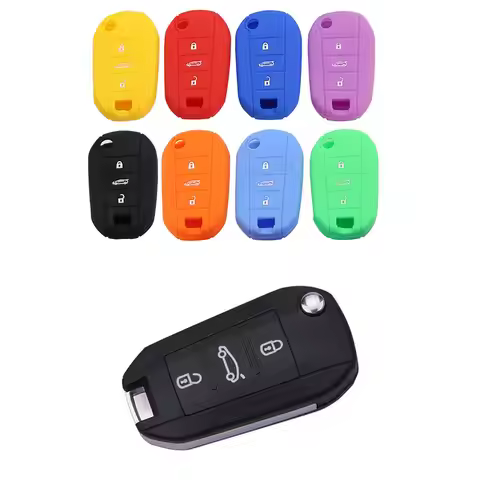 Key Case for Peugeot 508 301 2008 3008 408 for Citroen C4 CACTUS C5 C3 C4L Remote Key Shell Case Sil