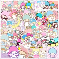 LITTLE TWIN STARS 50 pcs Waterproof Non Repeating Stickers Pack
