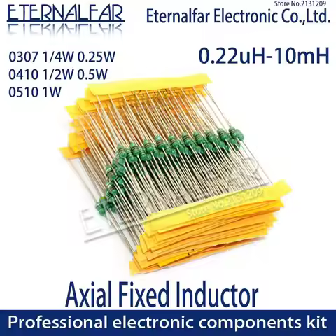 0510 1W Color Ring Inductors DIP Inductance 0.22uH 10mH 1 2.2UH 3.3 4.7UH 10 22 33UH 47 68 100 220 3