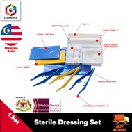 STERILE Dressing Pack Dressing Set for Wound Care with 3 Forceps