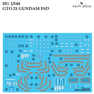 [DELPI DECAL] 375 HG 1/144 GTO 21 GUNDAM FSD GUNDAM  WATER SLIDE DECAL