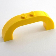 [1 Pc] LEGO Dome Brick 1x6x2 Yellow 6234162 24434