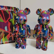 28CM 400% Colorful Kaws Tokyo First Bearbrick Action Figurines Home Decoration