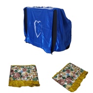 04 TV Cover 21 INCH TO 24 INCH Yellow Floral Motif