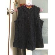 Authentic Tory Burch Black Sleeveless Women's Shirt
