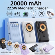 SG Local-20000mah Magnetic Power Bank 22.5W Fast Charging Mini Magnetic Wireless Power Bank with Sta