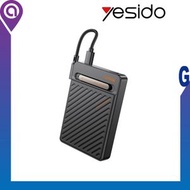 yesido - 軍備外型磁吸式無線充電 10000mAh 手機行動電源，內建充電線 + 整合式支架 | 快速充電行動電源 | 內建充電線