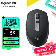 罗技（Logitech）M590 静音鼠标 无线蓝牙双模 2台设备秒切换 办公鼠标 对称鼠标 带优联接收器 石墨黑