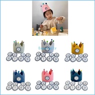 ESP Cotton Crown Props Hat for Kids Photography Birthday Party Props Crown Headdress