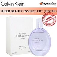 Calvin Klein Sheer Beauty Essence EDT for Women (100ml Tester) cK Eau de Toilette Purple [Brand New 100% Authentic Perfume/Fragrance]