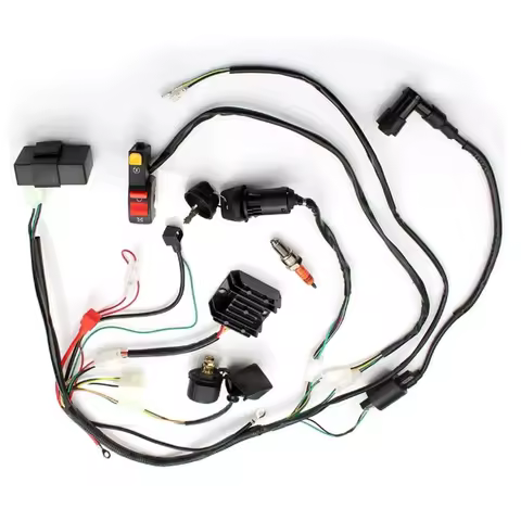 Complete Wiring Harness CDI Ignition Start System For CG125 150 200 250cc Dirt Bike Motorcycle