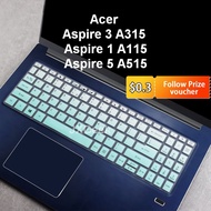 Acer Keyboard Cover Acer Aspire 3 A315 Aspire 1 A115 Aspire 5 A515 3P50 ryzen 3 Soft Silicone fit 15.6'' Lapto